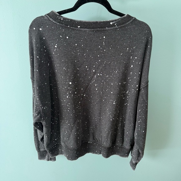 No Boundaries Sweatshirt Womens Size XXL Junior Black Splat Pullover Crewneck - Picture 6 of 10